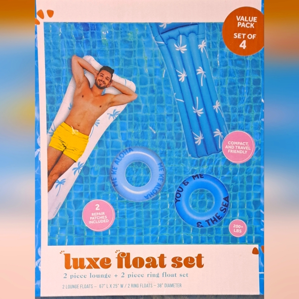 New Coco Bongo 4-pack luxe float set